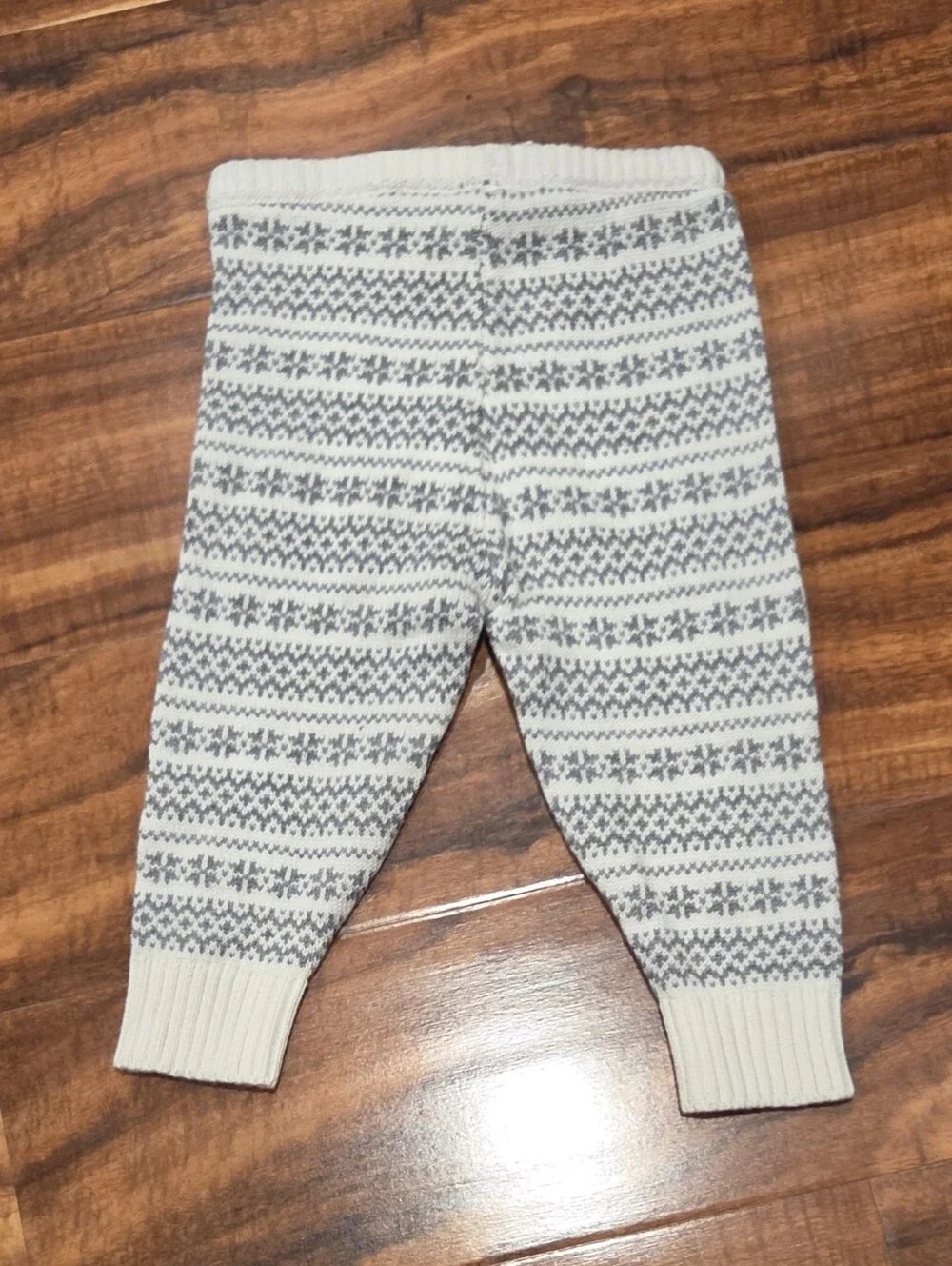 Janie and Jack NWT 6-12 months ivory/gray fair isle reindeer sweater & pants set